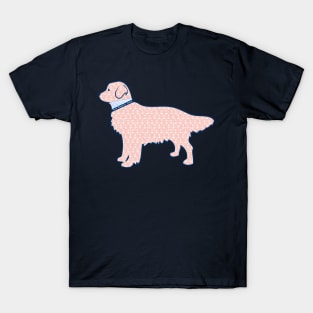 Faded Nantucket Red Nautical Preppy Retriever Dog T-Shirt